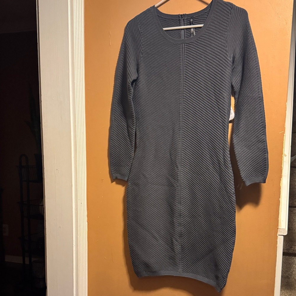 MARC NEW YORK ELEGANT GRAY STRECH DRESS NWT SIZE M